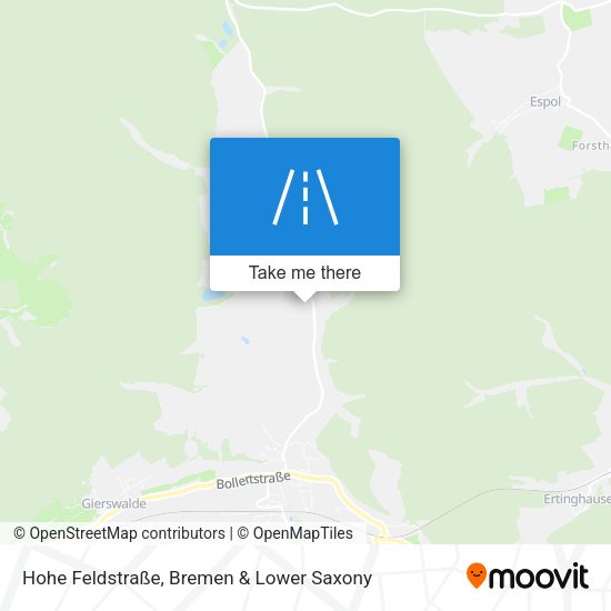 Hohe Feldstraße map