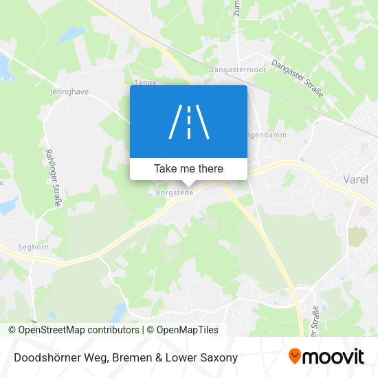 Doodshörner Weg map