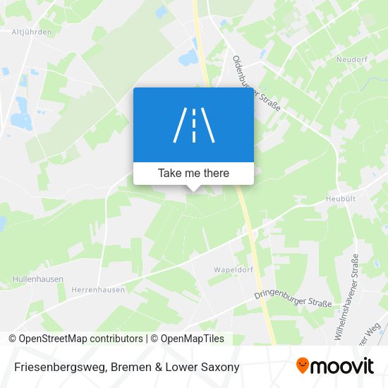 Friesenbergsweg map