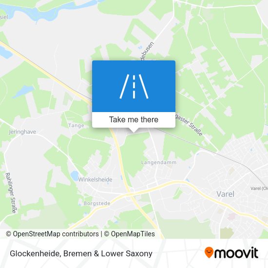 Glockenheide map