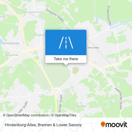 Hindenburg-Allee map