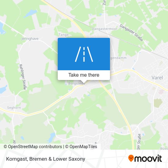 Korngast map