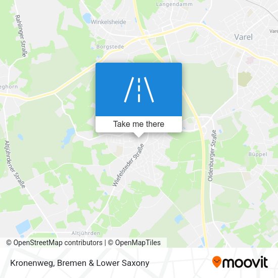 Kronenweg map
