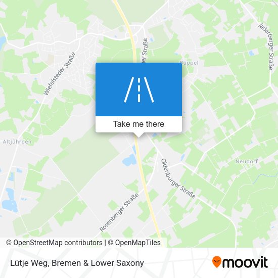 Lütje Weg map