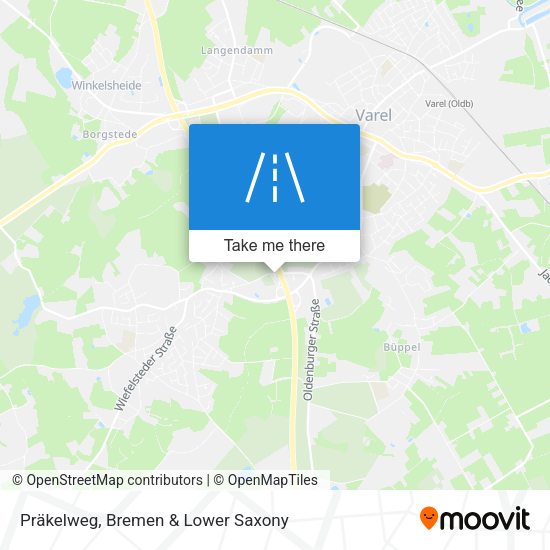 Präkelweg map