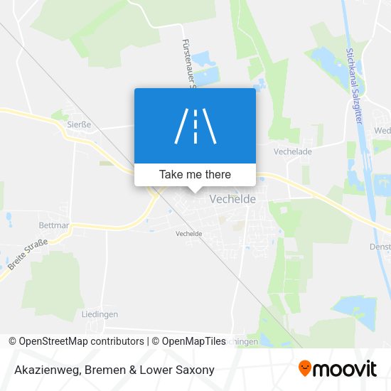 Akazienweg map