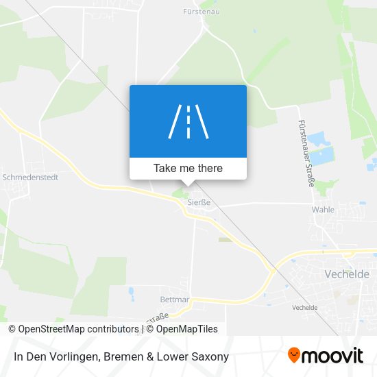 In Den Vorlingen map