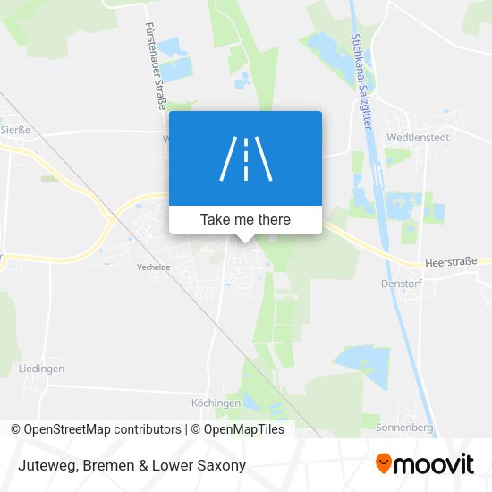 Juteweg map
