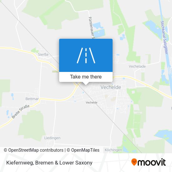Kiefernweg map