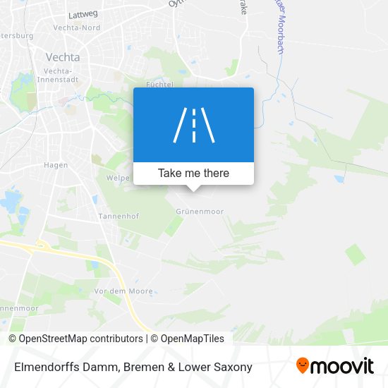Elmendorffs Damm map
