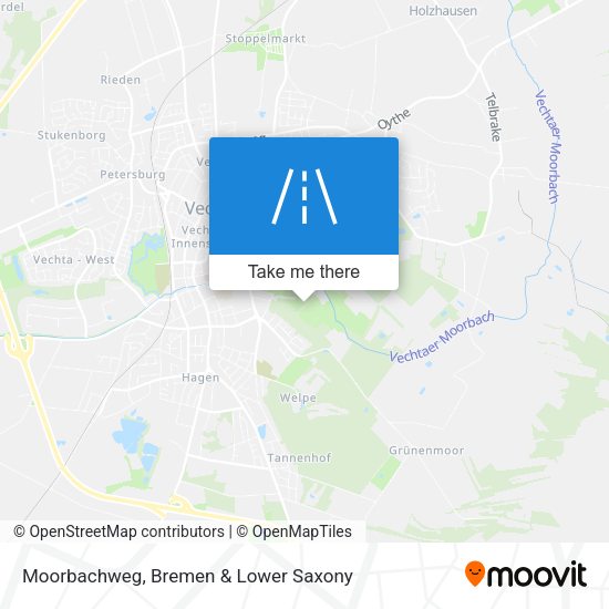 Moorbachweg map