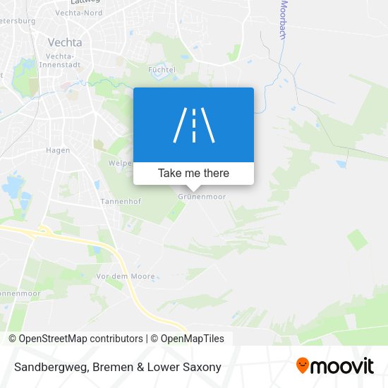 Sandbergweg map