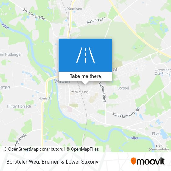 Borsteler Weg map
