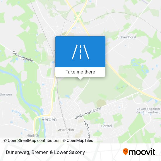 Dünenweg map