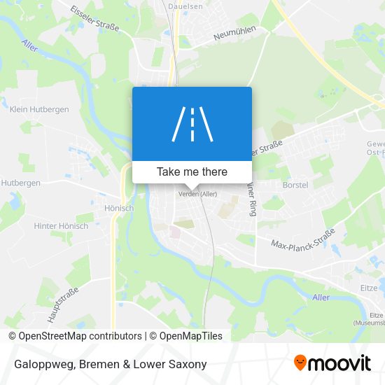 Galoppweg map