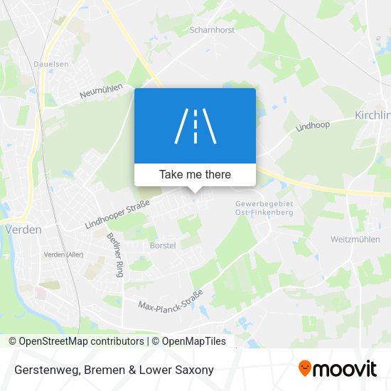 Gerstenweg map