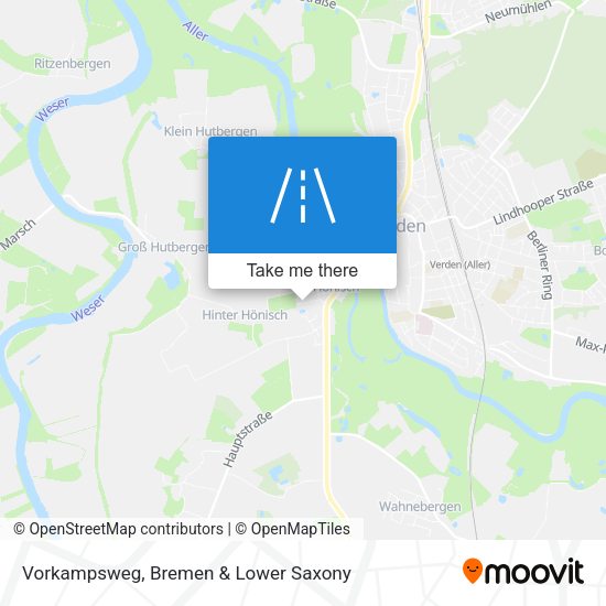 Vorkampsweg map
