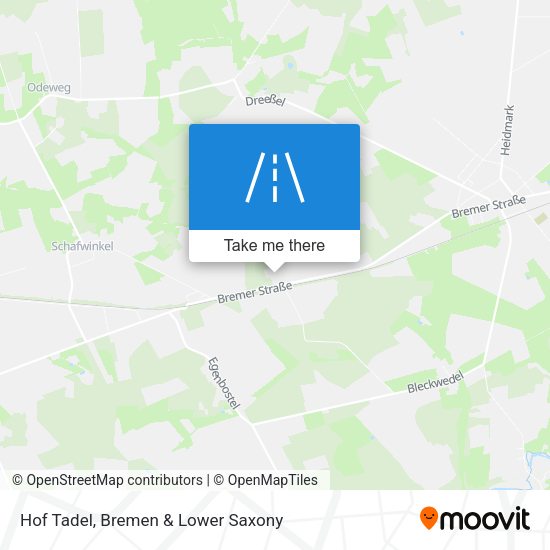 Hof Tadel map