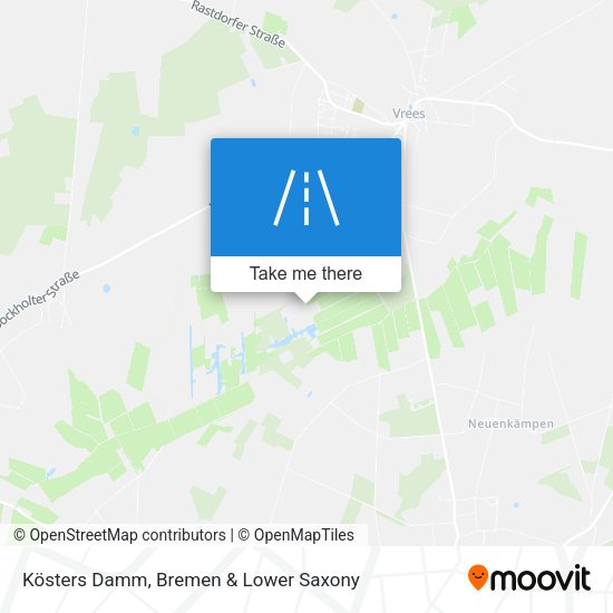 Kösters Damm map