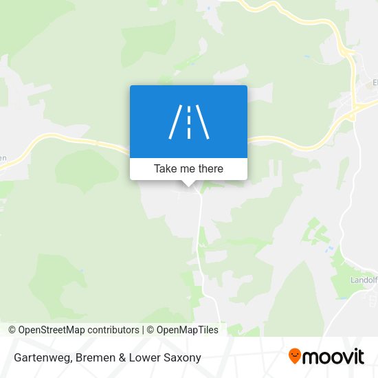 Gartenweg map