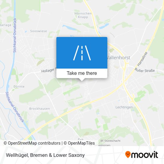 Wellhügel map