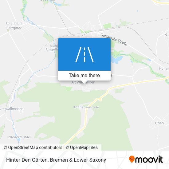 Hinter Den Gärten map