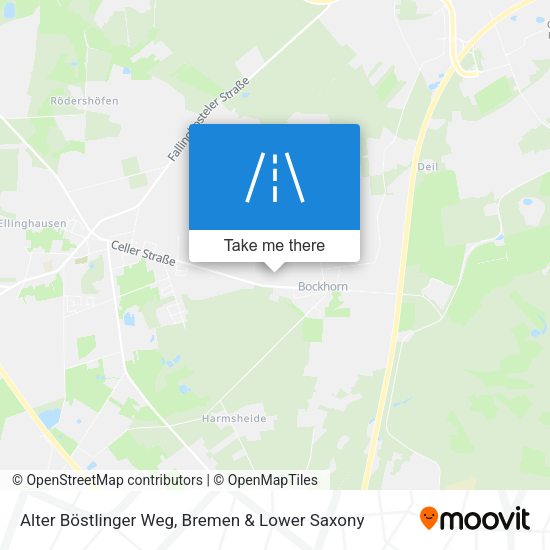 Alter Böstlinger Weg map
