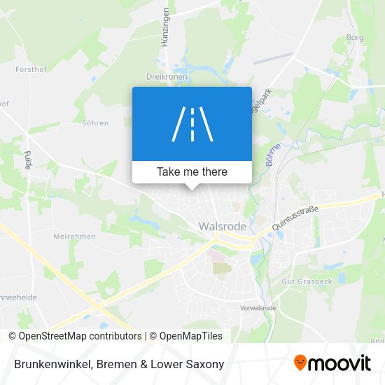 Brunkenwinkel map