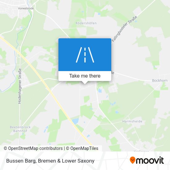 Bussen Barg map