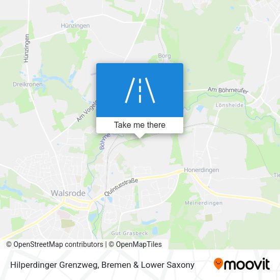 Hilperdinger Grenzweg map