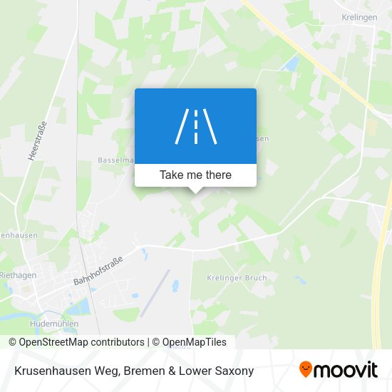 Krusenhausen Weg map