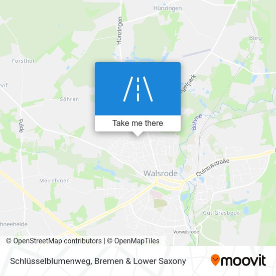 Schlüsselblumenweg map