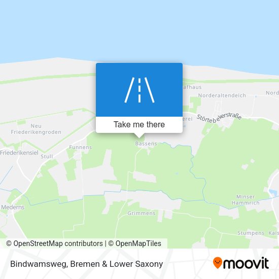 Bindwamsweg map