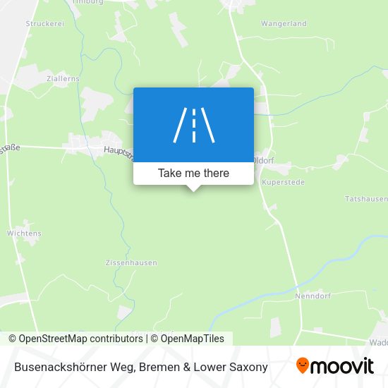 Busenackshörner Weg map
