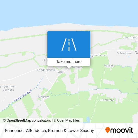 Funnenser Altendeich map