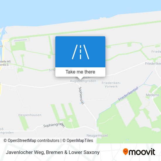 Javenlocher Weg map