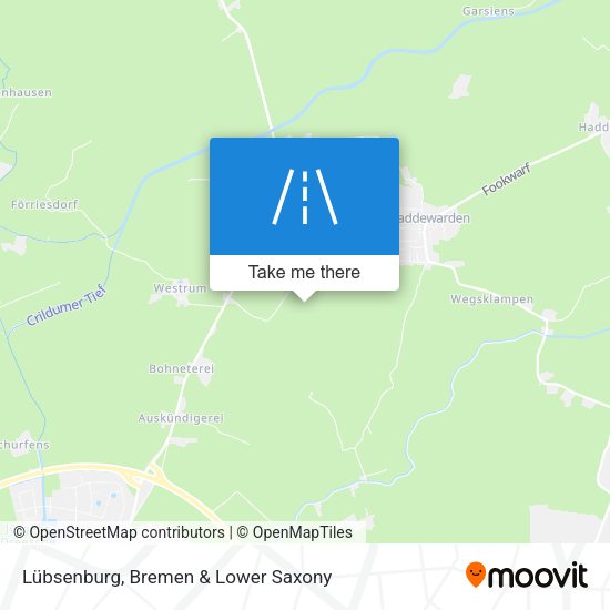 Lübsenburg map