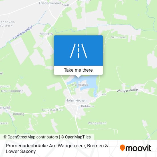 Promenadenbrücke Am Wangermeer map