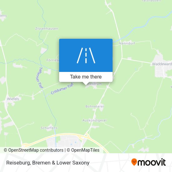 Reiseburg map