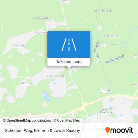 Scheeper Weg map