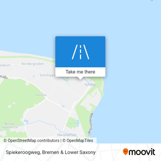 Spiekeroogweg map