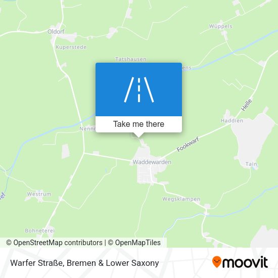 Warfer Straße map