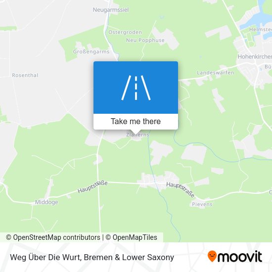 Weg Über Die Wurt map