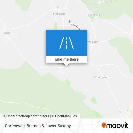 Gartenweg map
