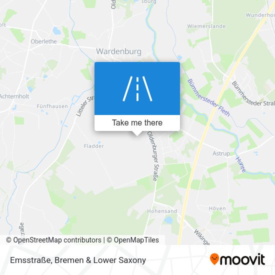 Emsstraße map