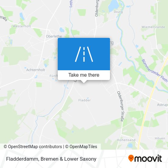 Fladderdamm map