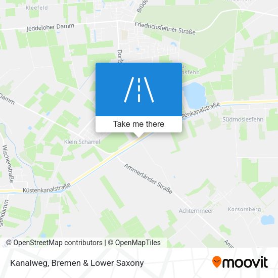 Kanalweg map