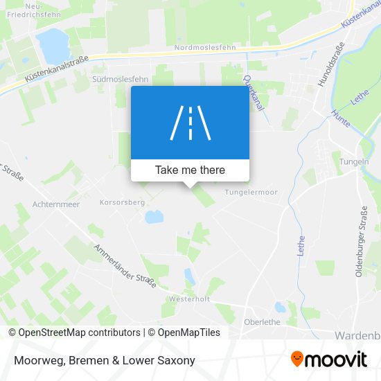 Moorweg map