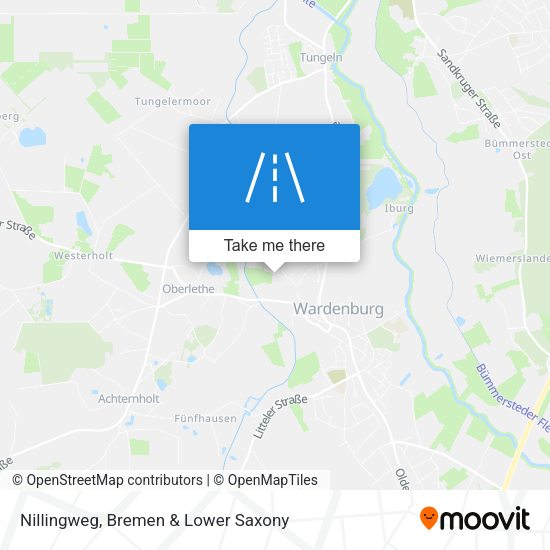 Nillingweg map