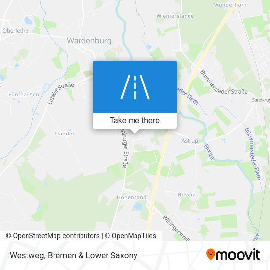 Westweg map